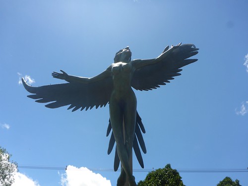 Phoenix woman statue